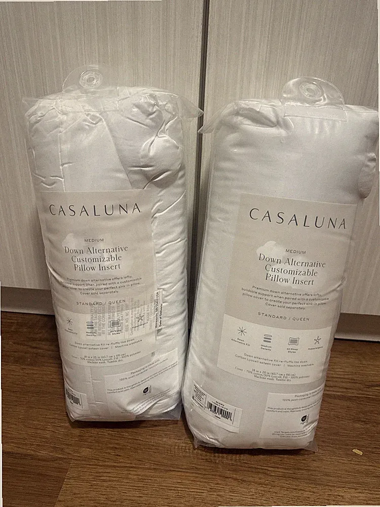 2 - Casaluna Customizable Bed Pillow Insert Standard*