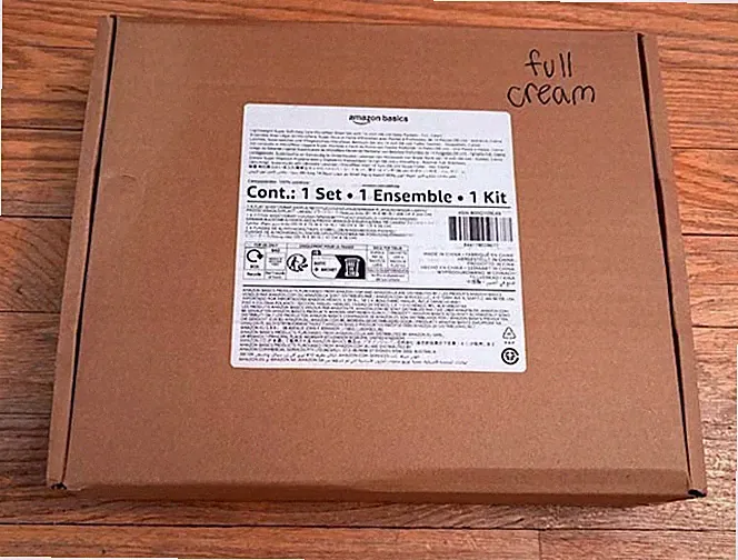 New In The Box Amazon Basics Cream Crosshatch Full Size Bed Sheet Set 1 Set Kit