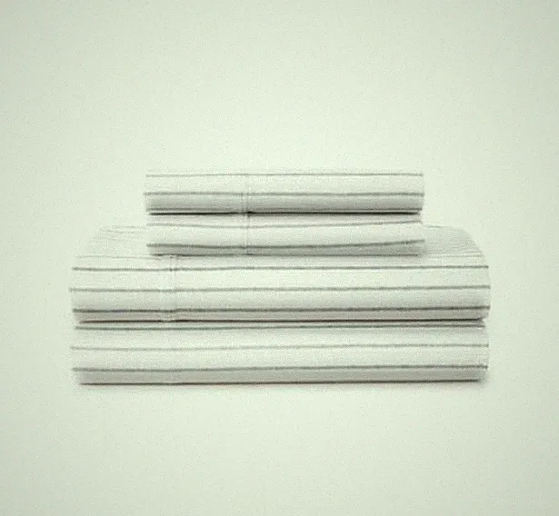 Pebble Stripe 200 Thread Count 2 Piece Pillowcase Set, King Bedding 20 x 40 in
