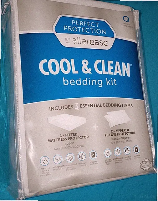 Perfect Protection Allerease Cool & Clean Bedding Kit 3 Pc-Queen NEW FREE SHIPPN