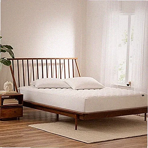 Power Clean Triple Action Quilted Soft Waterproof Mattress Pad Full White