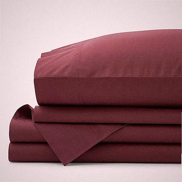The Company Store Classic Cool Cotton Percale Bed Sheet Set Solid 100% Cotton